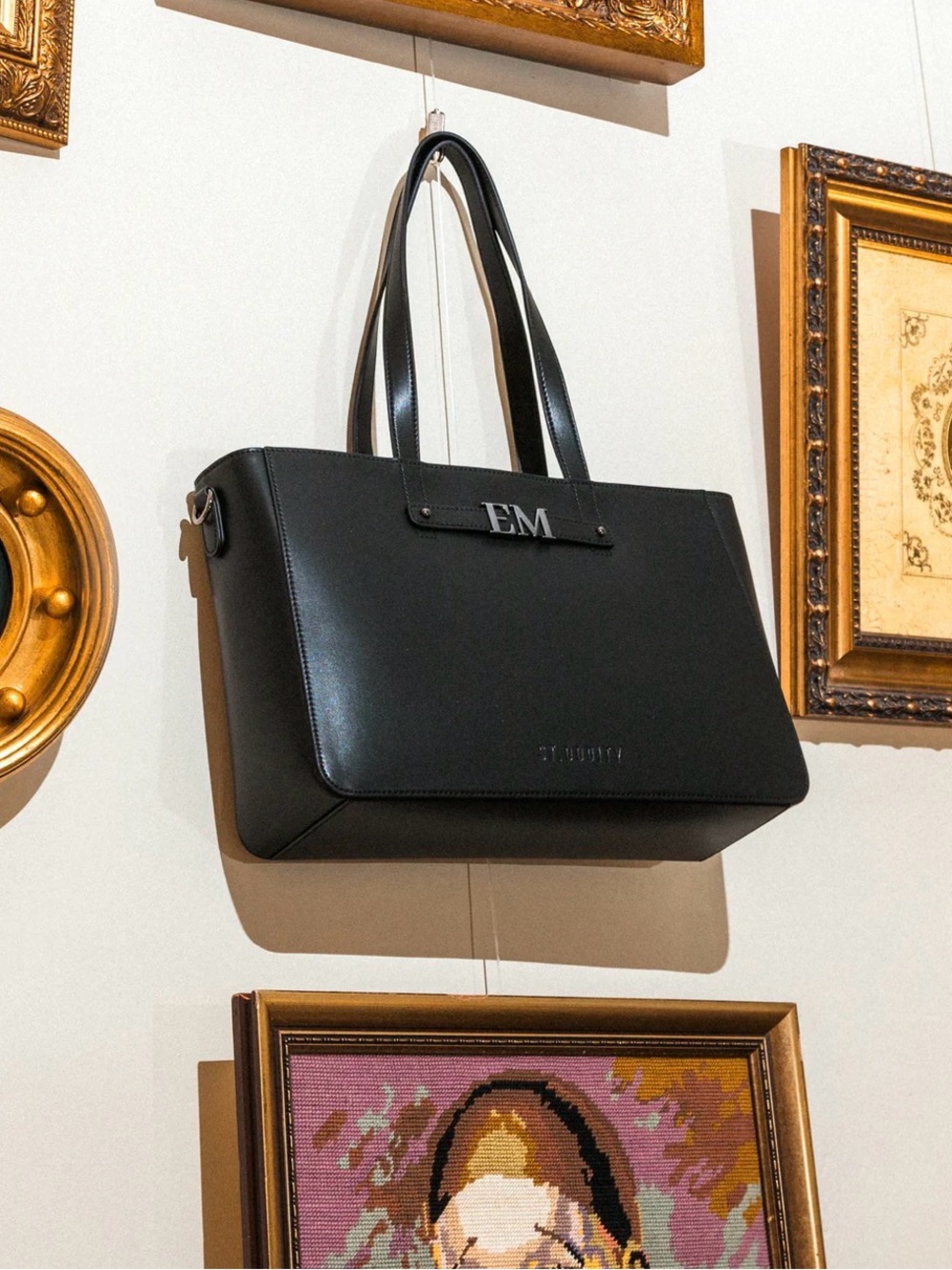 Brand new Saint Oddity wide Structured Tote Black with metal removable hardware